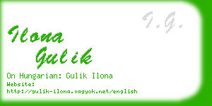 ilona gulik business card